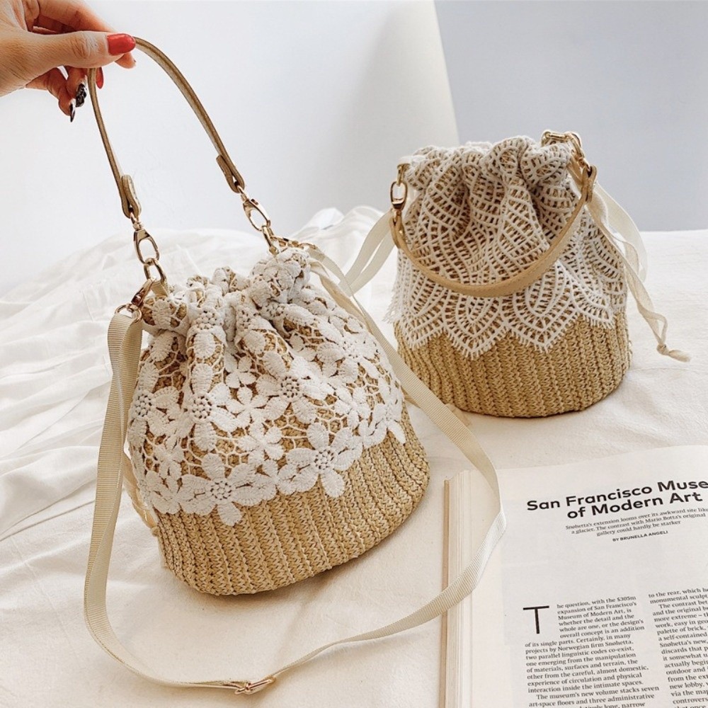Sac à bandoulière portable en  - Beach Bag Straw avis et prix