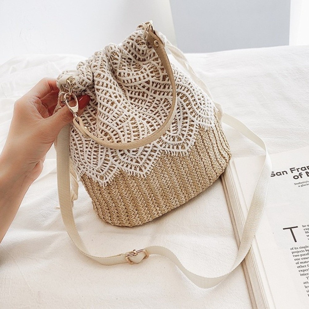 Sac à bandoulière portable en  - Beach Bag Straw avis et prix
