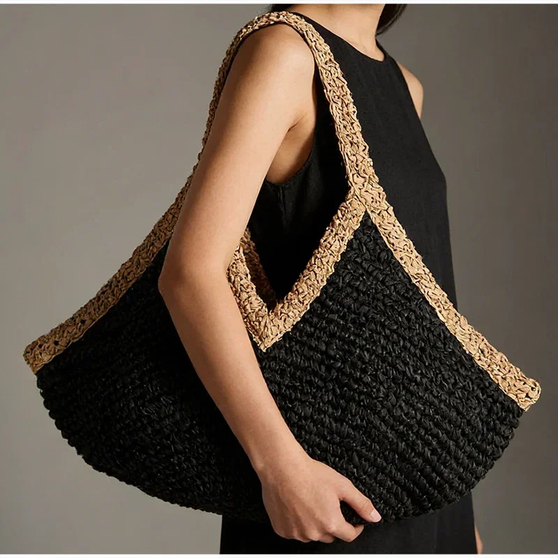Nouveau sac à main tressé à la - Beach Bag Straw avis et prix