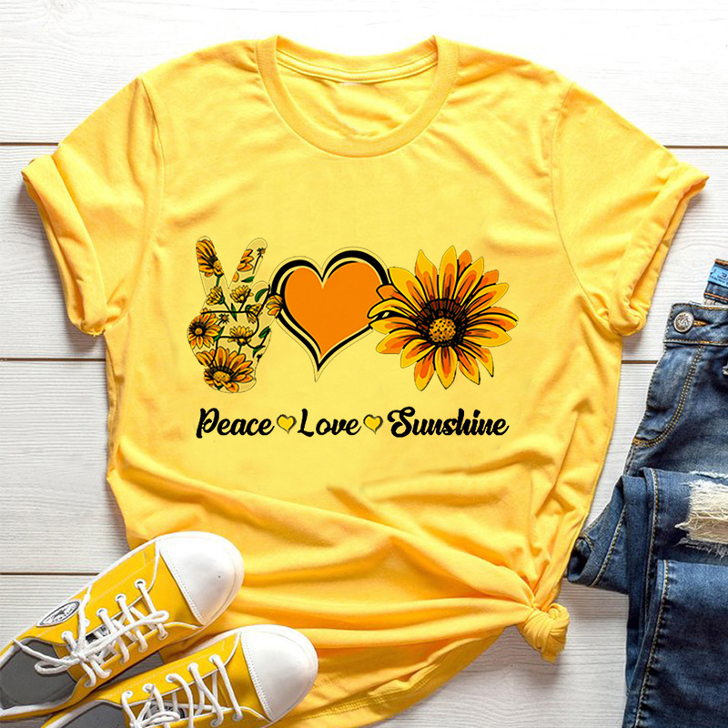 T-shirt jaune pour femmes, mot - Yellow Summer Clothing avis et prix